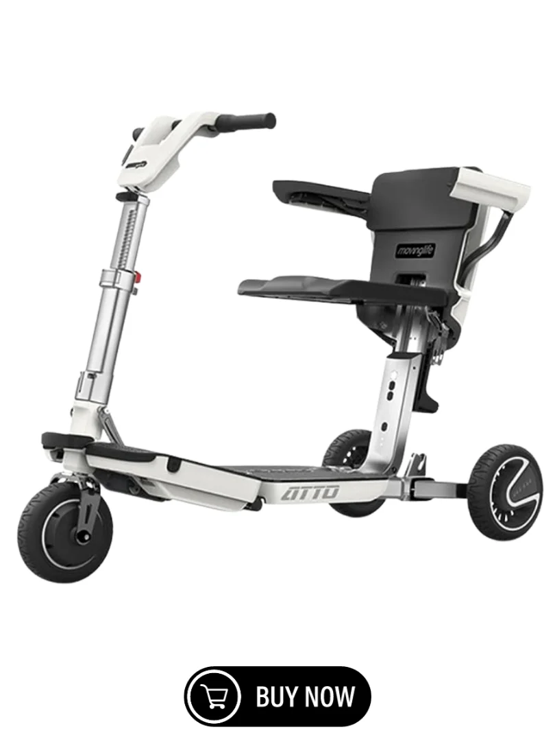 ATTO Folding Travel Powered best folding Mobility Scooters by MovingLife 