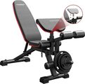 10. HARISON Adjustable Weight Bench with Leg Extension and Preacher Pad